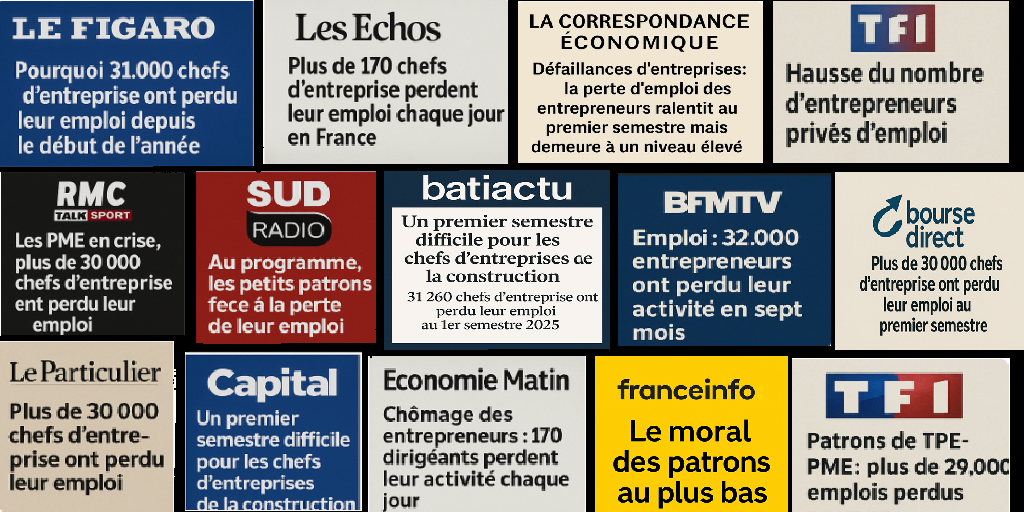 Observatoire de l'emploi des entrepreneurs : revue de presse au S1 2025