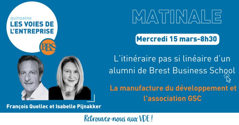 Matinale lors des Voies de l’entreprise 2023 -15 mars 2023 à Brest Business School